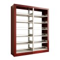 臻远ZY4072637 钢制书架红色资料架 双面6层一列二组 1900*450*2000mm