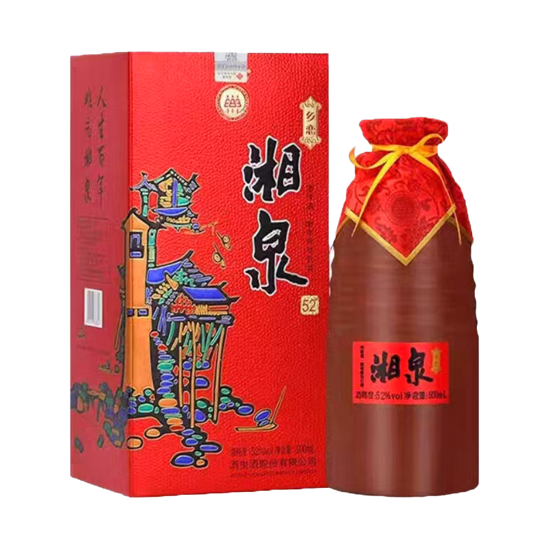 酒鬼酒 湘泉乡恋 52度 500ml 馥郁香型白酒高清大图