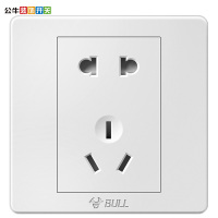 公牛(BULL)开关插座插座面板86型开关电源插座墙壁插座10A五孔插座二三插5孔G07Z223