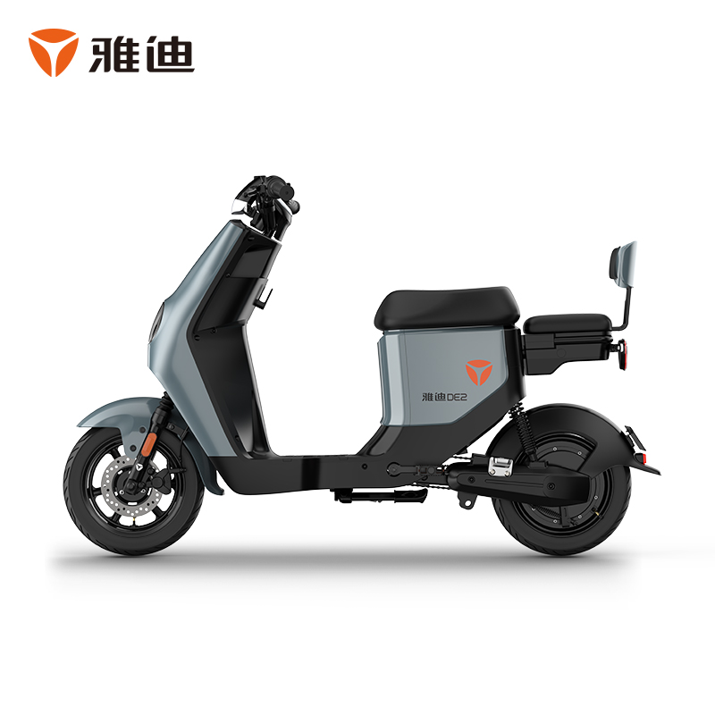 雅迪电动车de2新国标电动自行车可上牌48v24ah锂电电动车100公里长