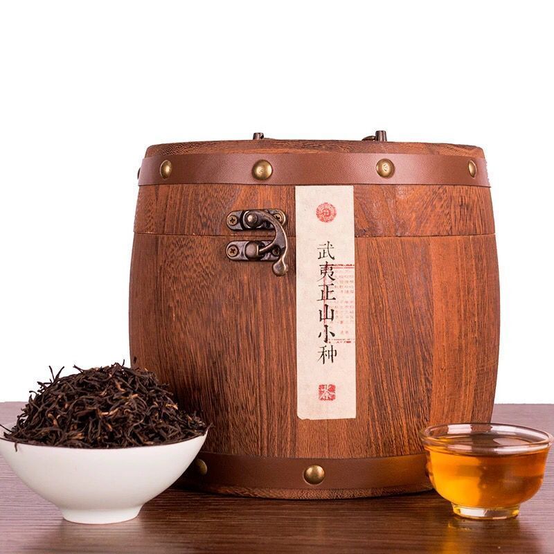 福岗 新茶品质武夷山正山小种茶叶罐装大份量礼盒红茶