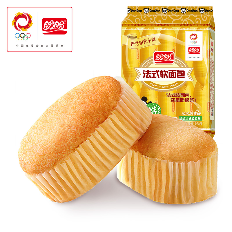 盼盼法式软面包300g袋装小面包休闲零食小吃早餐糕点