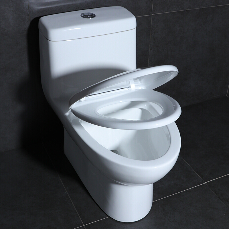 陶瓷座便器智洁釉面坐便器虹吸式节水静音抽水家用普通马桶马桶(旗舰