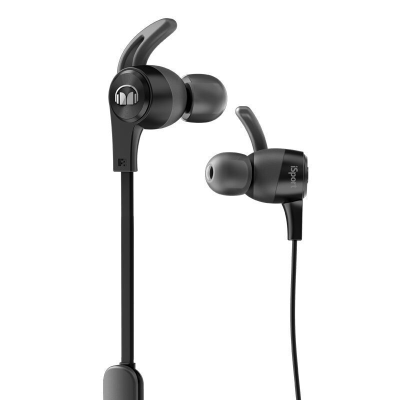 魔声(Monster)iSport Achieve BT爱运动无线蓝牙耳机 手机通用带耳麦耳塞入耳式跑步耳机黑色