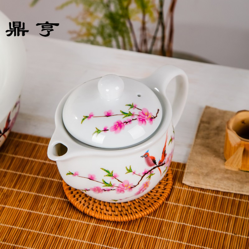 鼎亨俭堂景德镇陶瓷泡茶壶套装家用青花瓷功夫茶具带过滤茶壶水壶