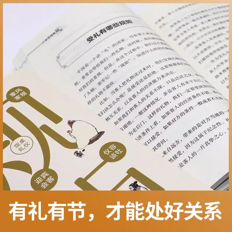 [正版]中华传统规矩 中国上下五千年古代家风家训礼仪文化常识书籍 中国式应酬酒桌文化礼仪人际交往为人处世的书籍受用一生高清大图