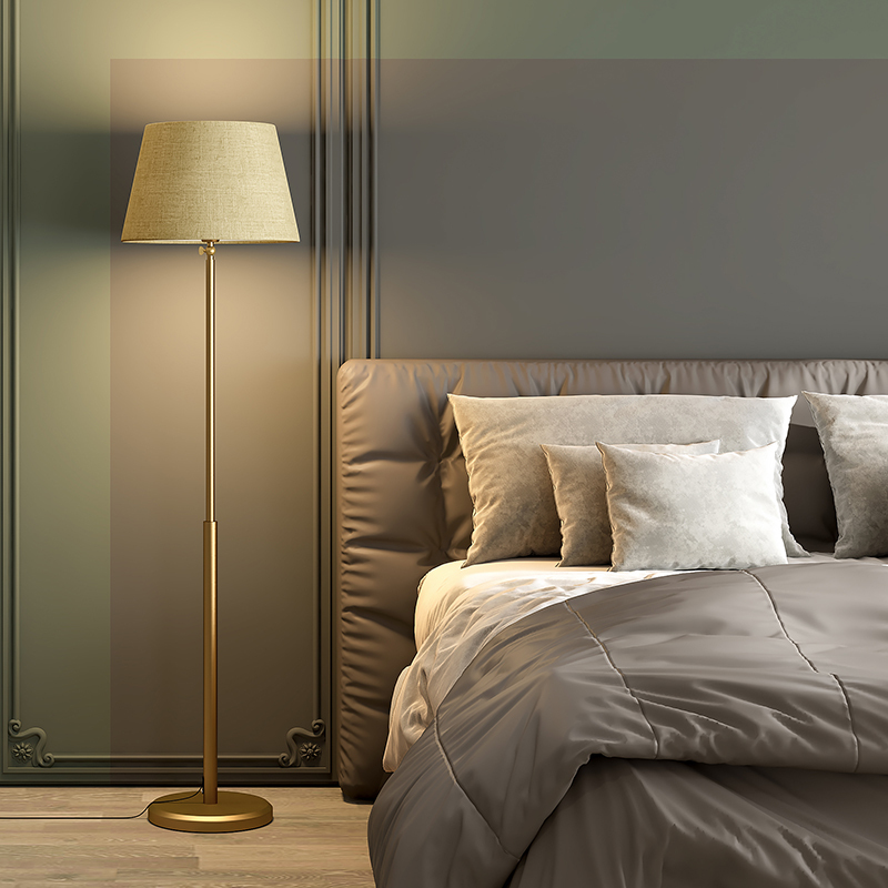 美式轻奢落地灯ciaa卧室客厅北欧落地式台灯现代简约沙发床头立式地灯