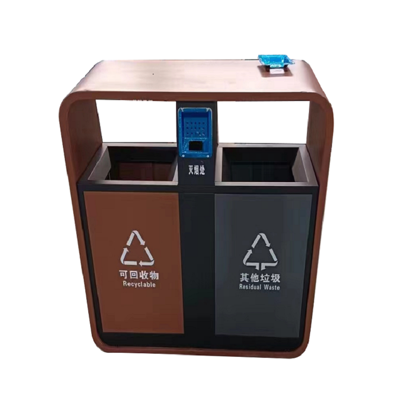 一禾亼物双位垃圾桶YH-XGB272