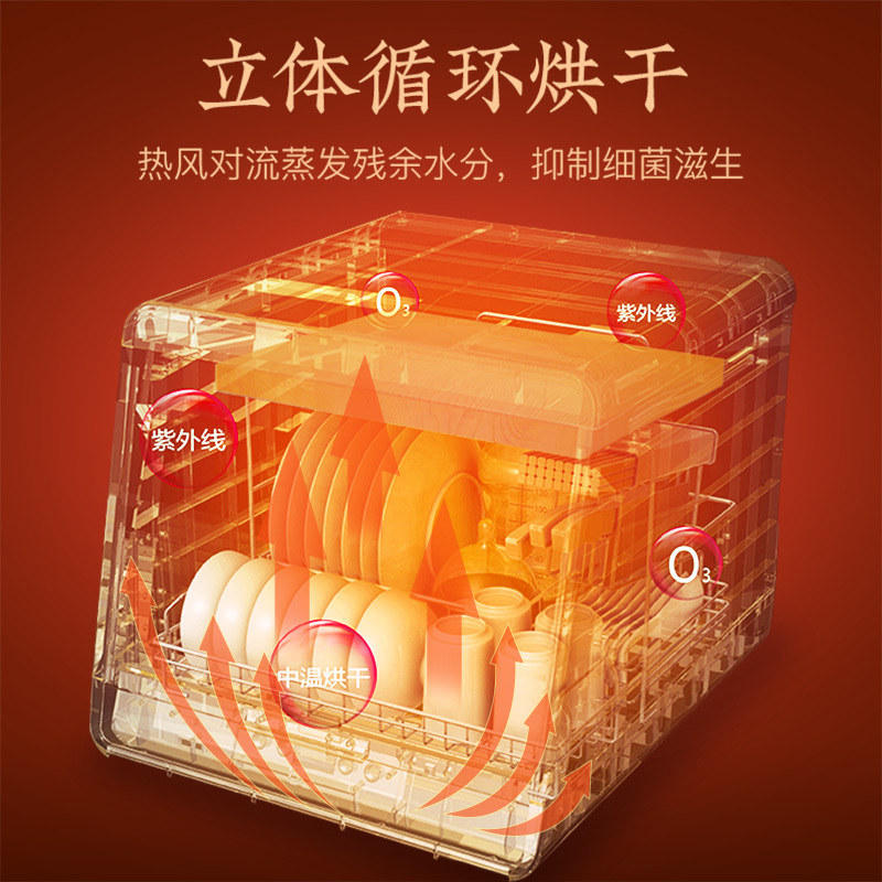康宝 Canbo 消毒柜 家用迷你小型立式台式餐具碗筷桌面消毒碗柜 紫外线消毒奶瓶消毒器带烘干 XDZ48-ZC32