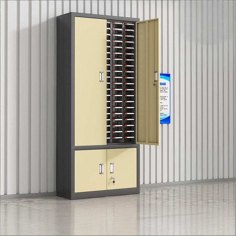 鑫环境 100抽带门+二挡 零件收纳柜 单位:台 28*70.5*159CM (抽屉颜色 蓝色/透明)