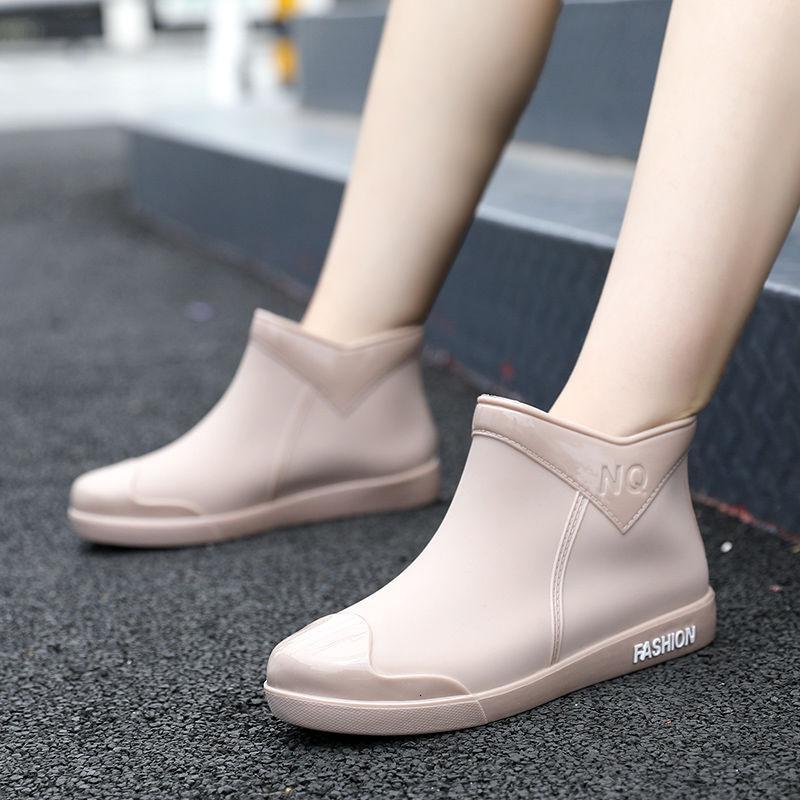雨鞋女四季低帮时尚短筒雨鞋休闲防滑厨房工作雨靴女洗车防水胶鞋