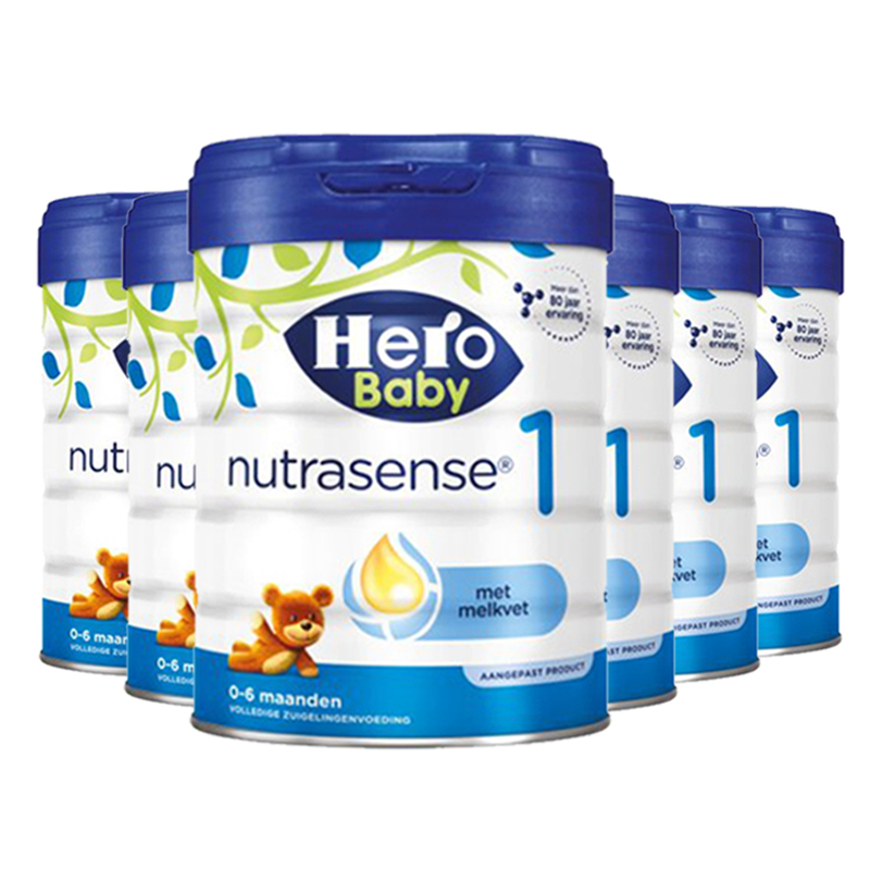 [全球购]荷兰Hero baby白金美素1段奶粉800g,0-6个月以上婴幼儿宝宝配方牛奶粉2罐装 2024.9