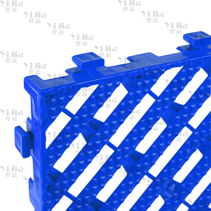 翌嘉 YJ3121304地格栅塑料拼接地板垫网格垫板 蓝色高清大图