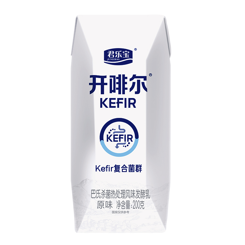 君乐宝(JUNLEBAO)开啡尔常温风味发酵乳原味酸奶200g*24 巴氏杀菌热处理量贩装