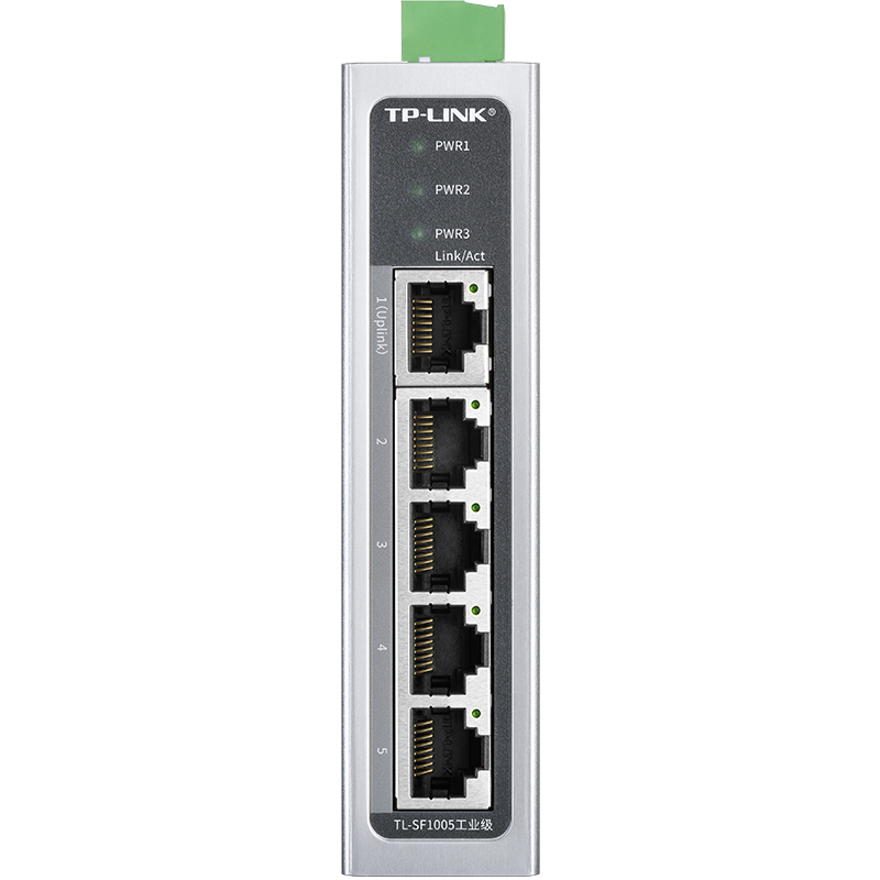 TP-LINK 工业级以太网交换机5口百兆千兆企业/监控网络分流器分线器集线器tp交换器 TL-SF1005工业级