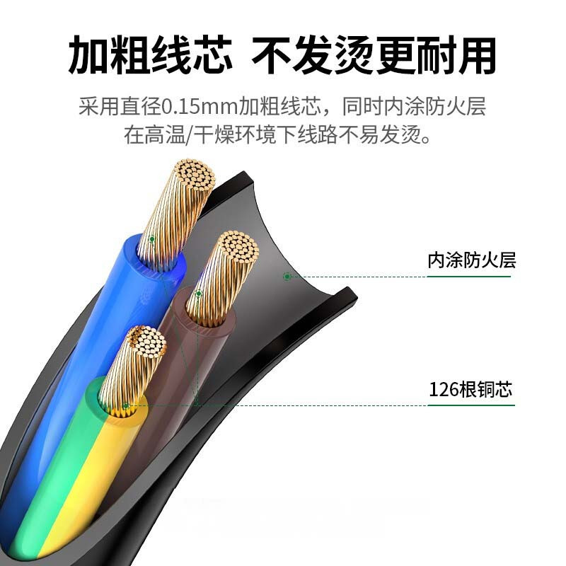 戴尔(DELL) 电脑主机电源线 1.5米