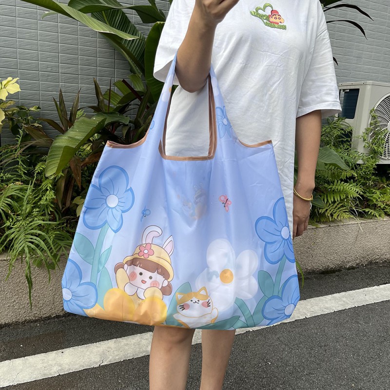 便携油画郁金香手提袋大号56*40cm高清大图