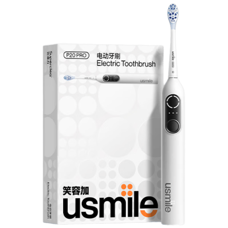 usmile笑容加电动牙刷 P20 PROS冰河白
