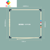 儿童游戏围栏木质防护栏婴儿益智客厅栅栏宝宝爬行垫栏杆实木室内真智力 0.8*0.8米-带彩珠+原木珠+门