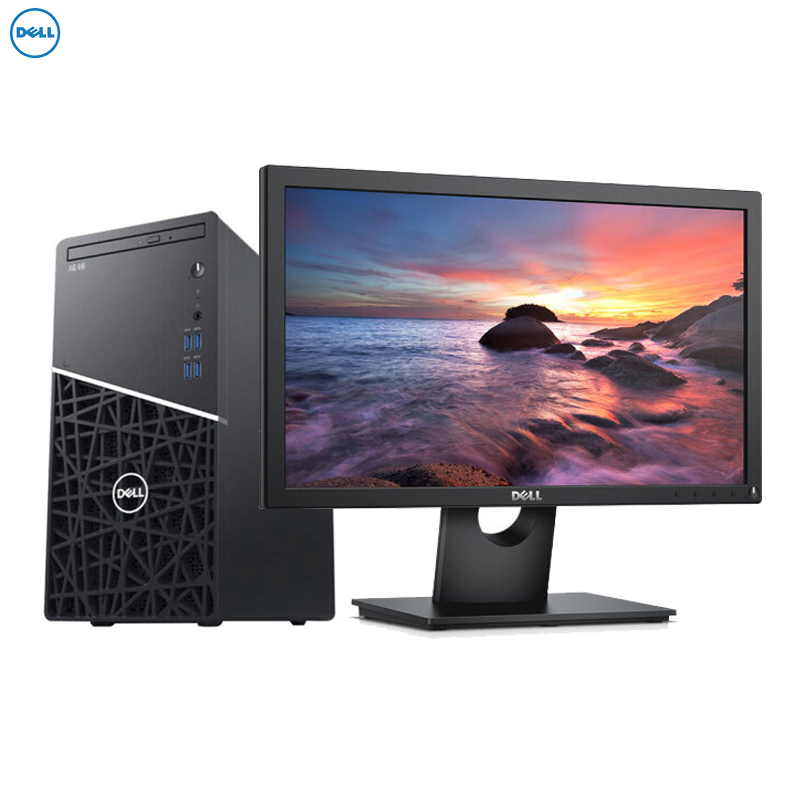 戴尔dell成铭3991商用台式电脑215英寸屏奔腾g64004gb1tb128gb固态