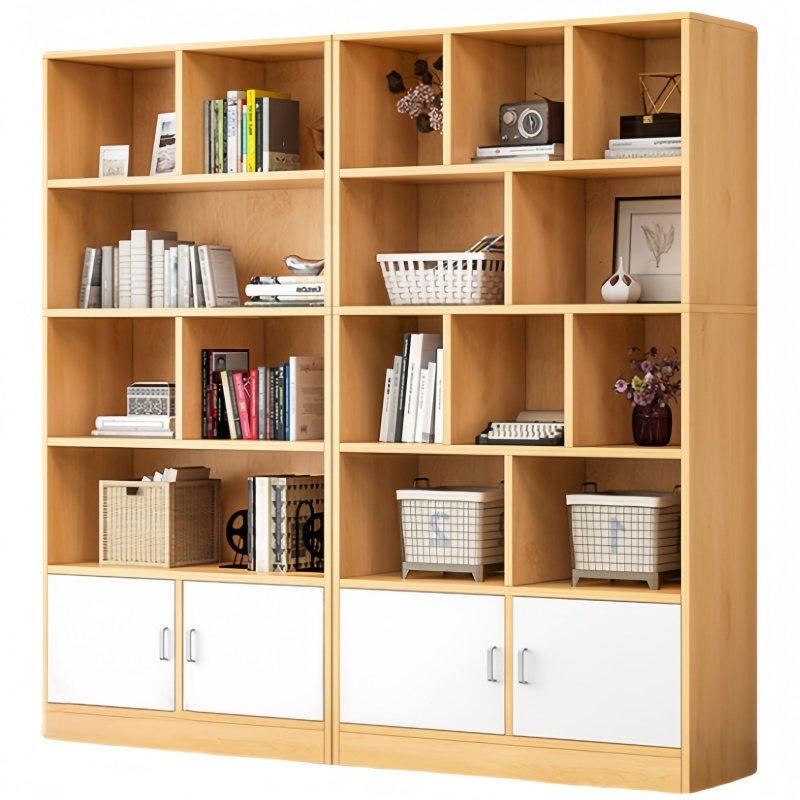 攸形四门书柜1400*240*1800mm台高清大图