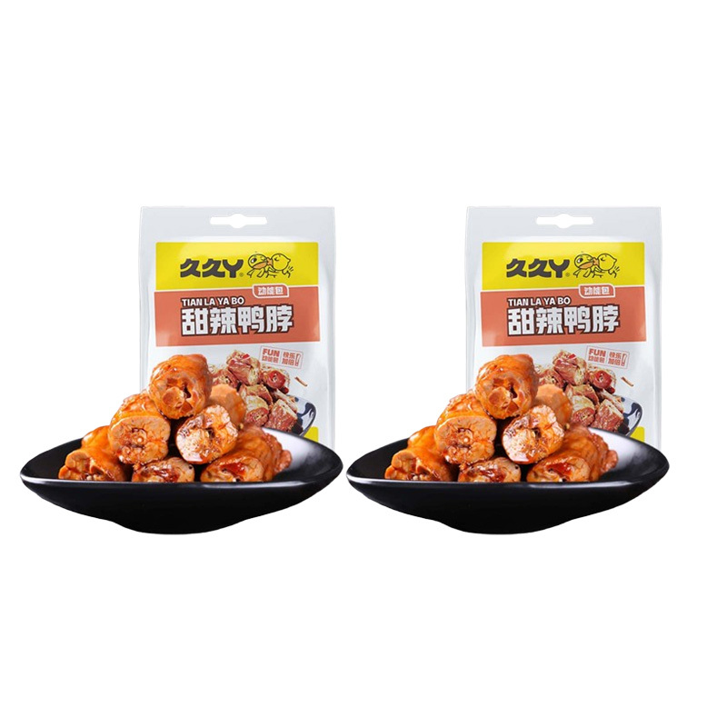 久久丫甜辣鸭脖饱满多汁量大肉多新潮版140g*2