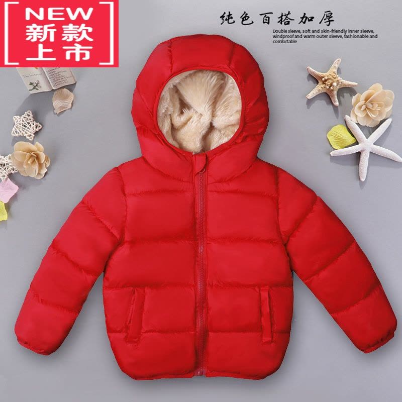 可莉允反季冬装儿童装羊羔绒棉衣男童羽绒棉服女童棉袄宝宝加厚外套2--5图片