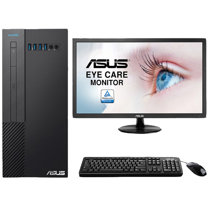 华硕(ASUS)商用台式电脑D340MF 19.5英寸 (i3 9100 4G 1TB )