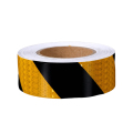 途务 反光警示胶带 黑黄晶格5cm*25m 卷