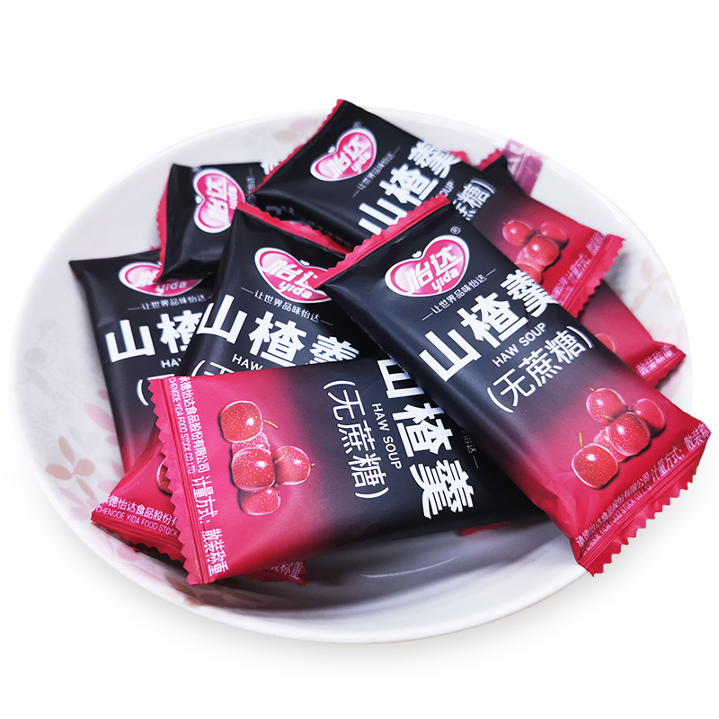 怡达无蔗糖山楂羹248g 山楂糕山楂片果丹皮休闲零食