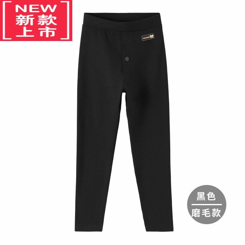 可莉允秋冬男童德绒保暖裤加绒加厚校服裤子内搭器儿童秋裤中大童棉裤图片