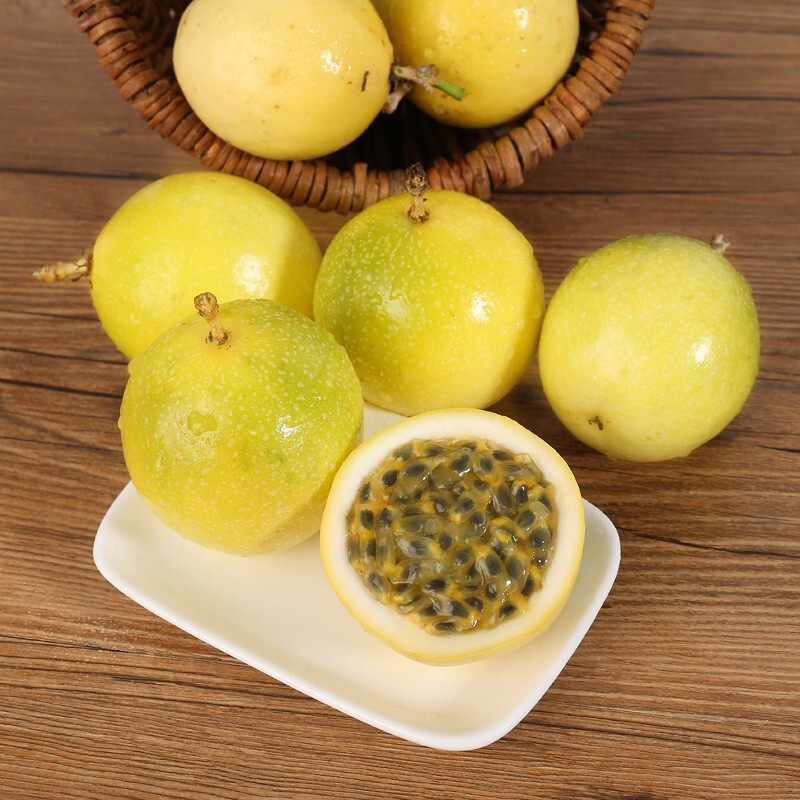 礼盒装[西沛生鲜]精品黄金百香果 百香果西番莲鸡蛋果 送开果器 净重4.5斤 果王 单果90g+ 新鲜采摘高清大图