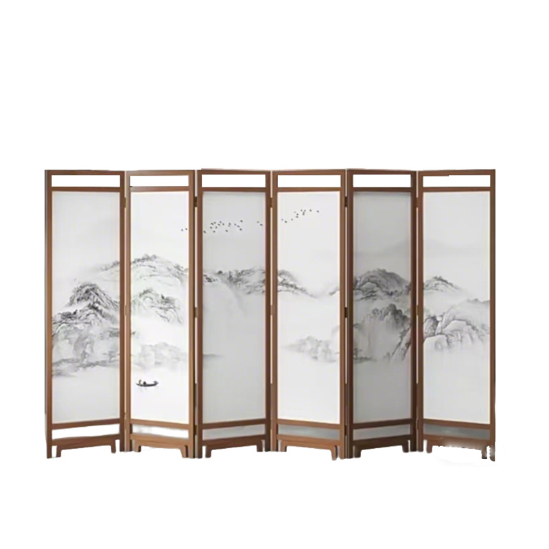实木屏风展示架 可折叠高清大图