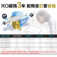 佳尼特/Chanitex 家用直饮反渗透净水器 纯水机 厨下式 直饮机 CD400-C-C-6 即滤即饮净水机