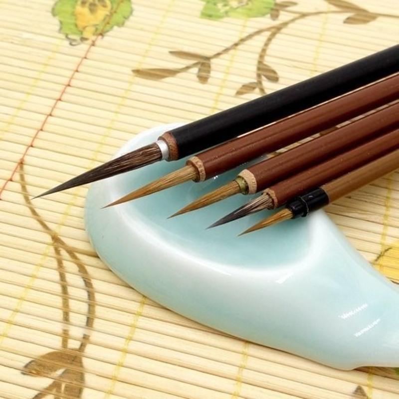 图书>艺术>书法/篆刻>图书其它>五支套工笔国画勾线笔毛笔白描鼠须