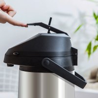 美厨(maxcook)保温壶 304不锈钢真空气压式保温水壶按压式热水壶保温瓶暖壶开水瓶 2.5L大容量MCH760