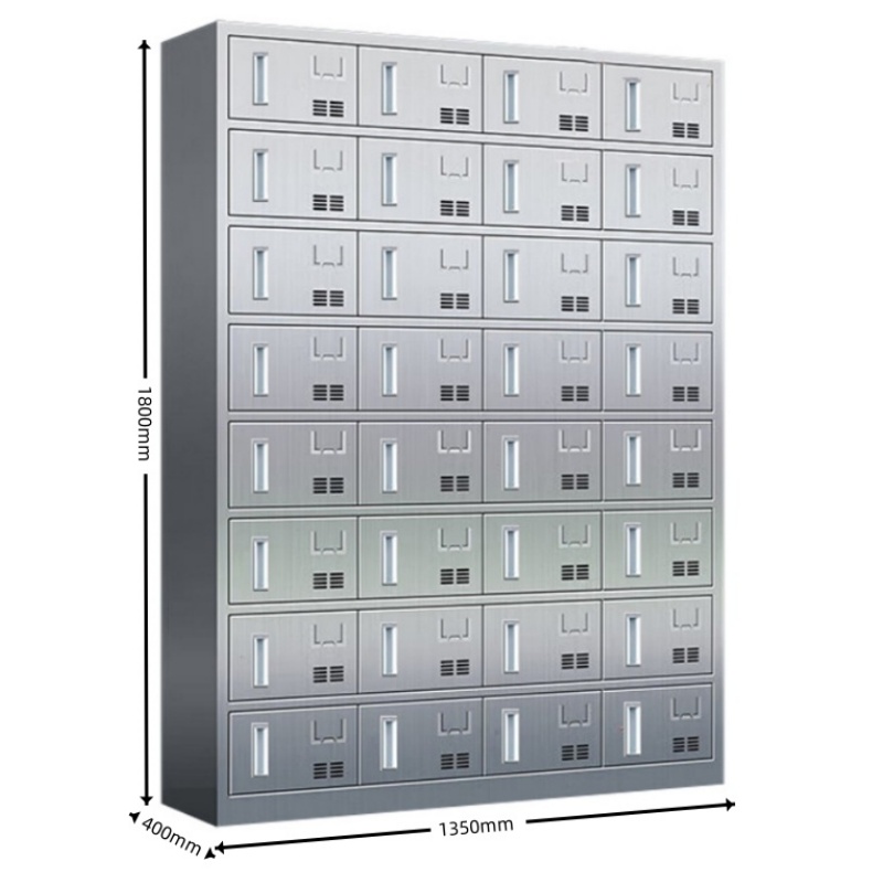 攸形不锈钢餐盘柜32门1350*400*1800mm台高清大图