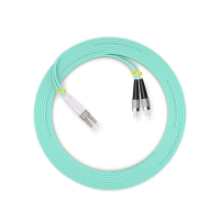 千天(QANTOP)光纤跳线 电信级光纤熔接收发器尾纤 光端机适用 LC-FC多模双芯OM4-QT-GXTX368