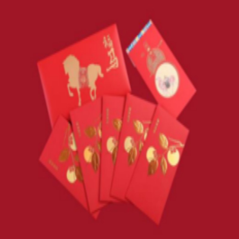 连联红 万象迎春手提盒-锦上添花软磁对联春联套装高清大图