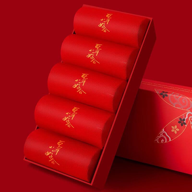 花花公子大红色本命年喜庆袜子情侣蛇年新款棉质袜子男女士中筒袜结婚送礼图片