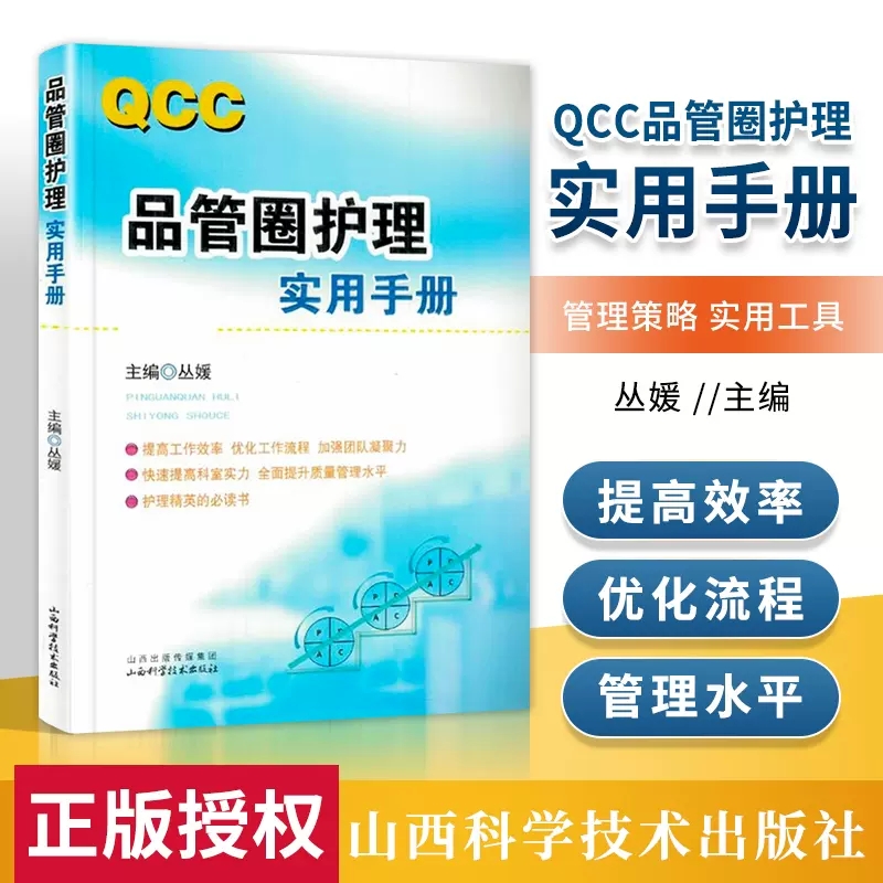 [正版] 品管圈护理实用手册 丛媛主编 管圈概述管理策略实用工具 品管技巧培训教程书医药卫生管理书籍西医 护理科研及论高清大图