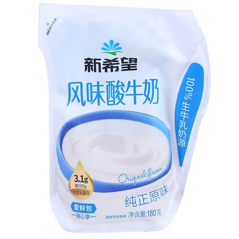 新希望爱鲜包原味酸牛奶180g