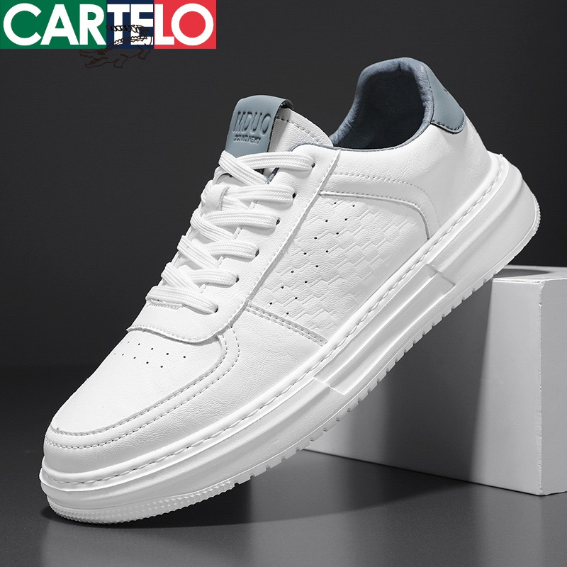 线下专柜同款卡帝乐鳄鱼cartelo新款男士休闲鞋板鞋小白鞋男鞋