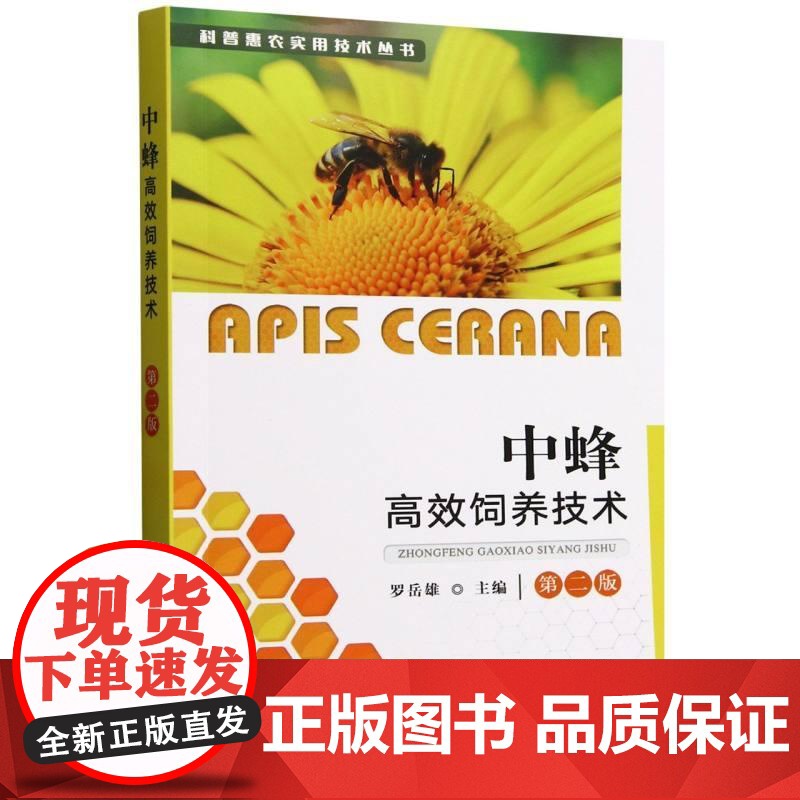 中蜂高效饲养技术 第二版 罗岳雄 中蜂的重要生物学特性和科学饲养管理技术着重实用性通俗性 广东省中蜂饲养为案例进行阐述高清大图