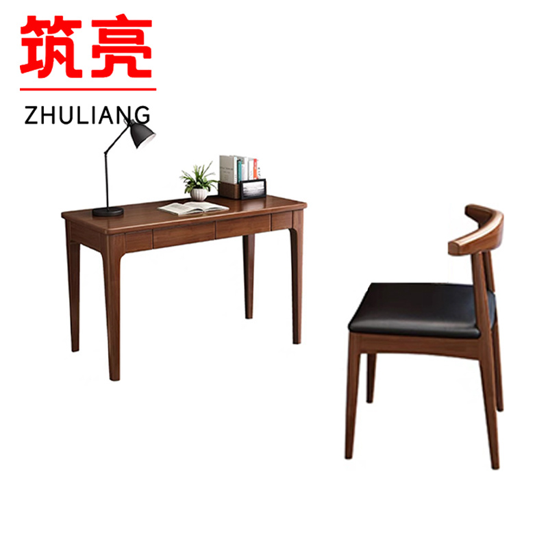 筑亮 实木书桌高清大图