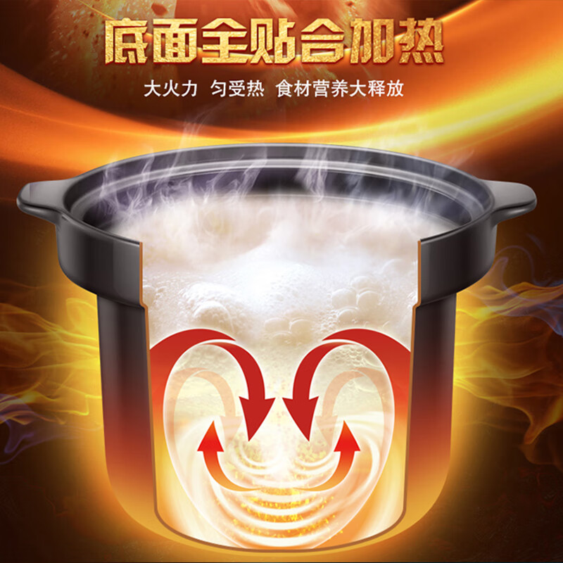 苏泊尔 DG60YC13 电炖锅 6L煲汤锅煮粥燕窝炖盅多功能锅快炖砂锅炖汤锅高清大图