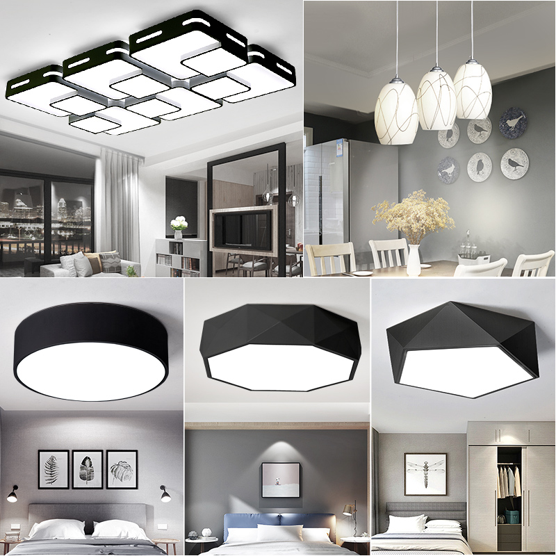 Grevol品拓PINTUOLED吸顶灯客厅灯简约现代吸顶灯客厅灯卧室灯餐厅灯亚克力灯具成套组合灯具套餐30M2高清大图