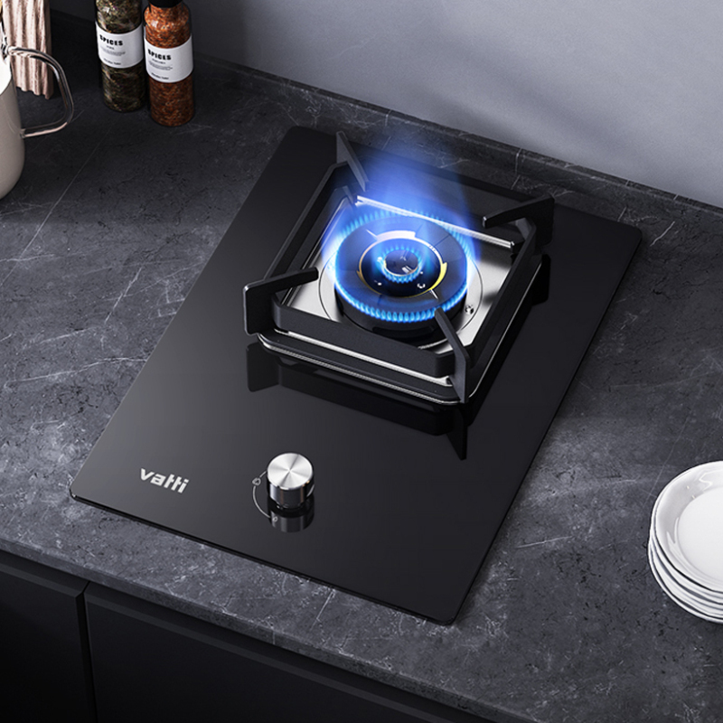 华帝vattii10098b天然气燃气灶家用单灶头嵌入式50kw易打理可调节单眼