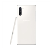 SAMSUNG Galaxy Note10+ 4G版 8GB+256GB 密斯白 港版 智能S Pen骁龙855芯片全面屏三摄 双卡双待全网通4G手机