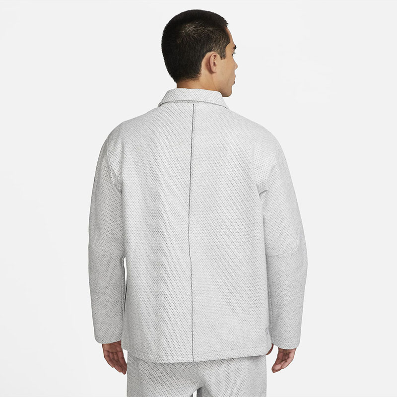 nike forward 纯色翻领工装夹克外套 男款 浅烟灰色 dv9993-077